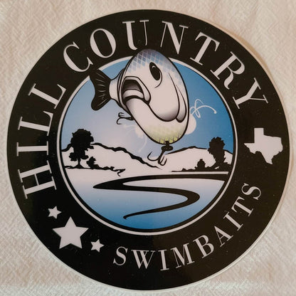 Hill Country Swimbait Logo 4" Stickers